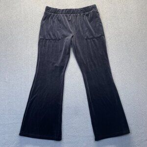 Suede Jogging Pants Velour Elastic Waist Women's‎  Size L (10-12) Pockets,Soft